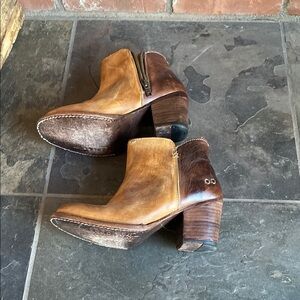 BED|STU Brown Leather Chelsea Ankle Boots